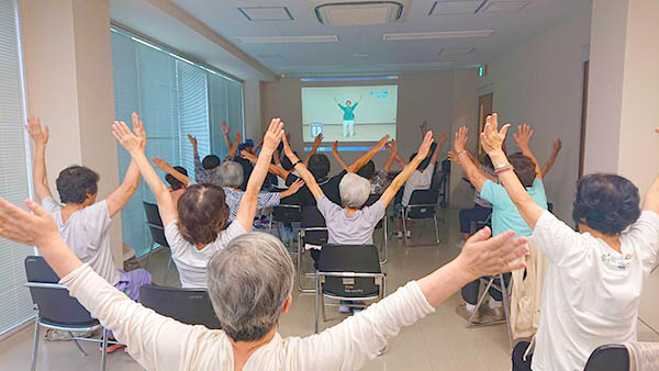 太極拳ゆったり体操教室の様子