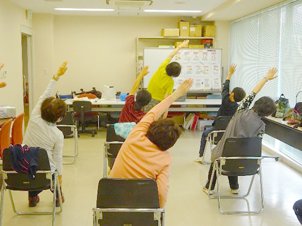 ピラティス体操教室の様子