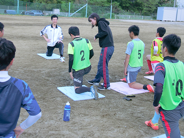 コンディショニング指導の様子